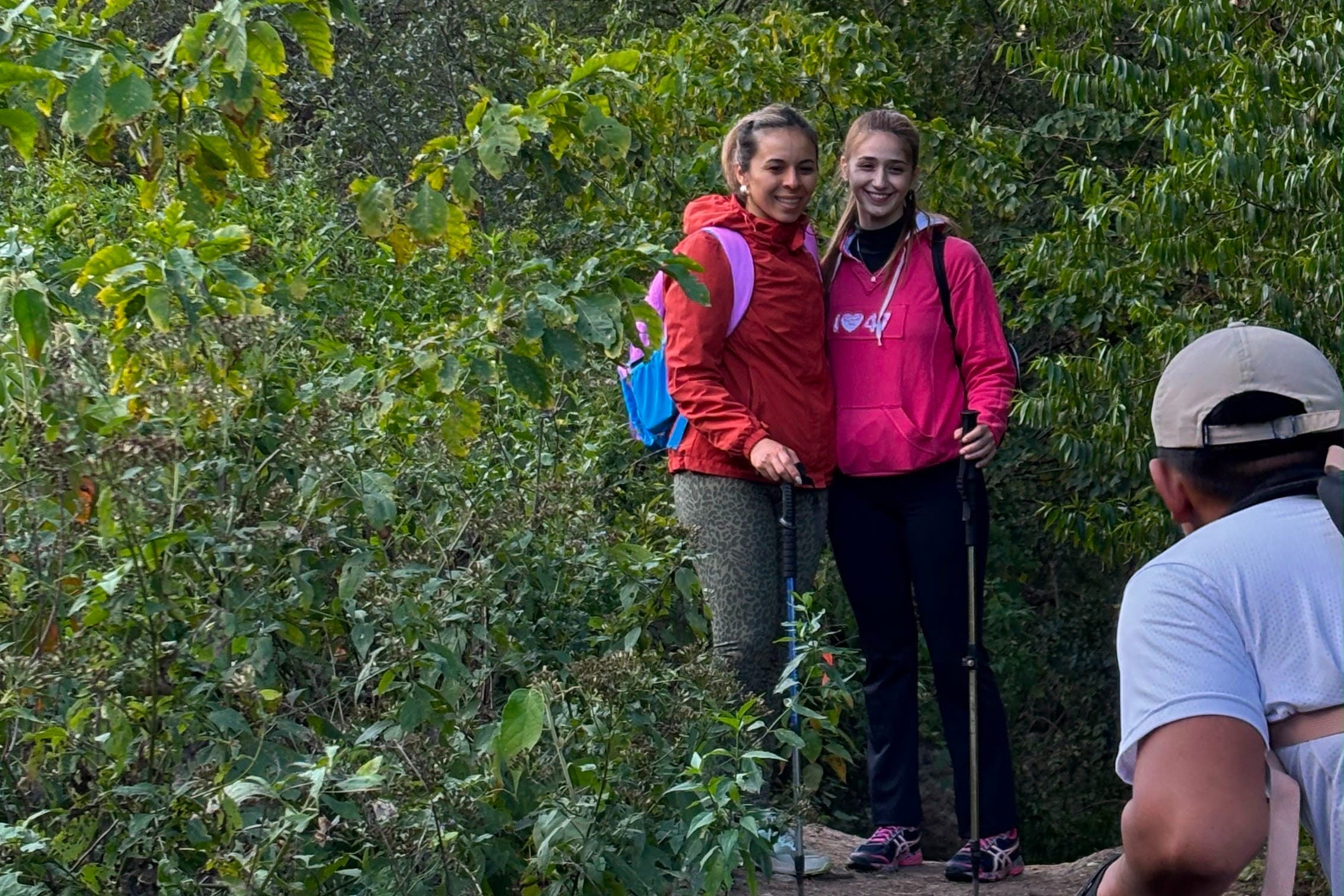 Disfrutando de la ruta de trekking