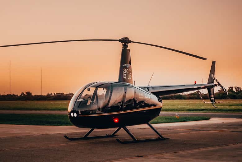 Helicopter for the tour