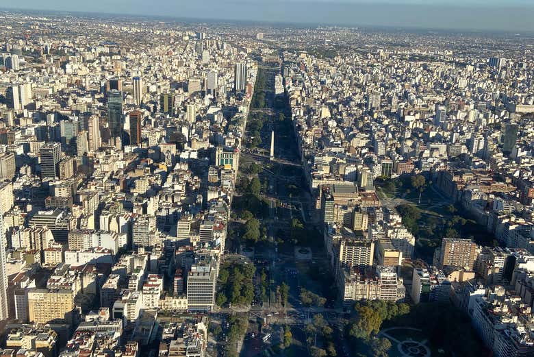Experiencing Buenos Aires from the sky