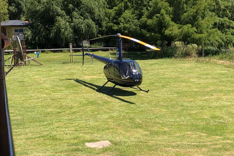 Helicopter for the tour