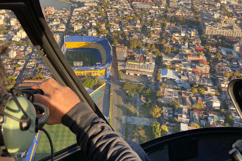 Overhead view of the city