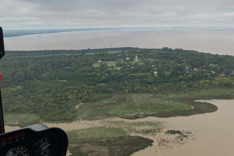 Vue sur l'île Martín García