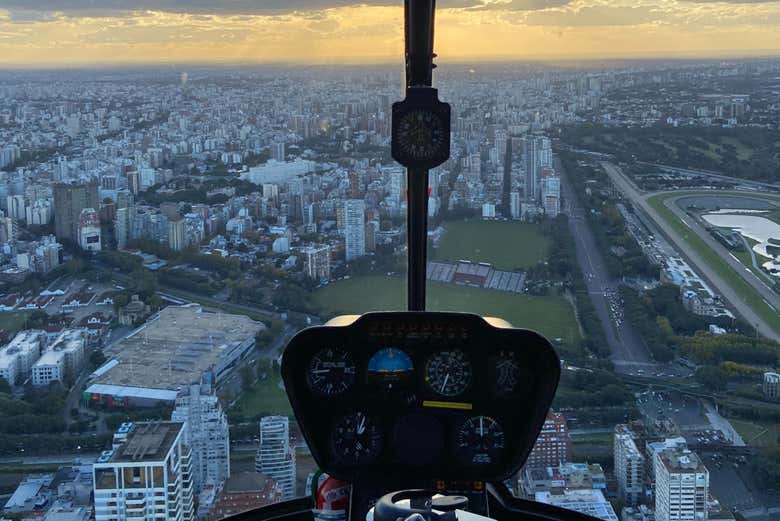 Flying over Buenos Aires