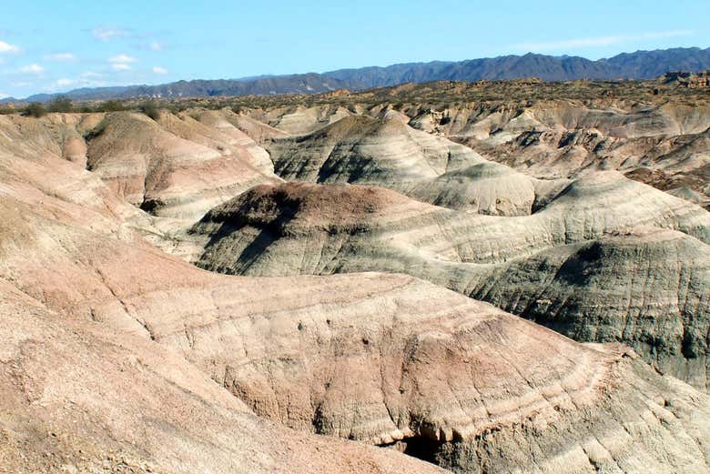 Paisajes de Ischigualasto, en la provincia argentina de San Juan