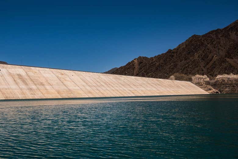 Presa del dique de Punta Negra