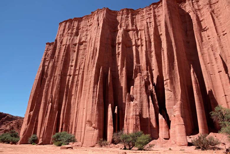 The sandstone rocks of Talampaya