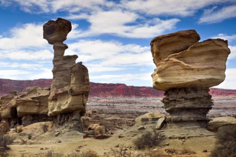 Formações rochosas de Ischigualasto