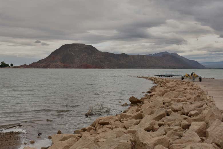 Vistas del dique de Ullum