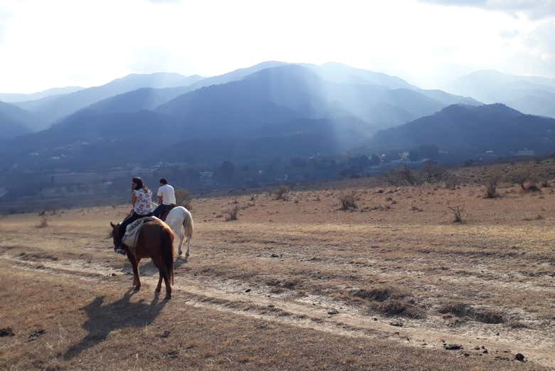 Cabalgando por los alrededores de San Lorenzo