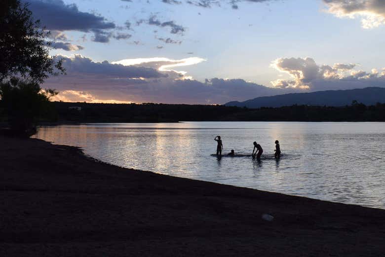 Panorâmica da represa de La Florida