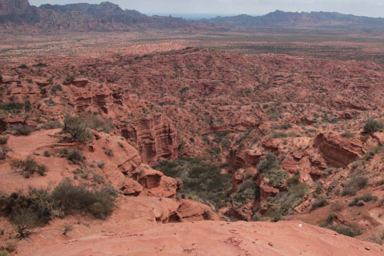 Panorâmica da Sierra de las Quijadas