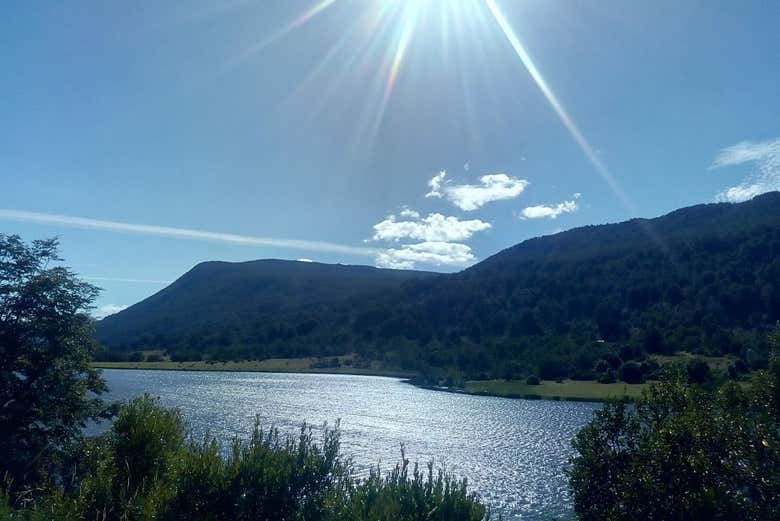 A panoramic view of the lakes