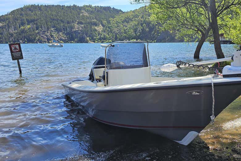 Viajaréis en una lancha de forma privada