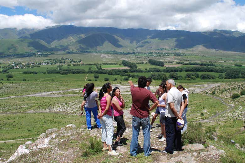 Disfrutando de los paisajes de Tafí del Valle