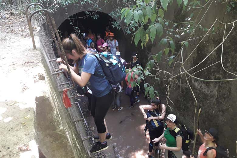 Explore an abandoned dam