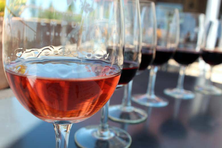 Taças de vinhos de Mendoza