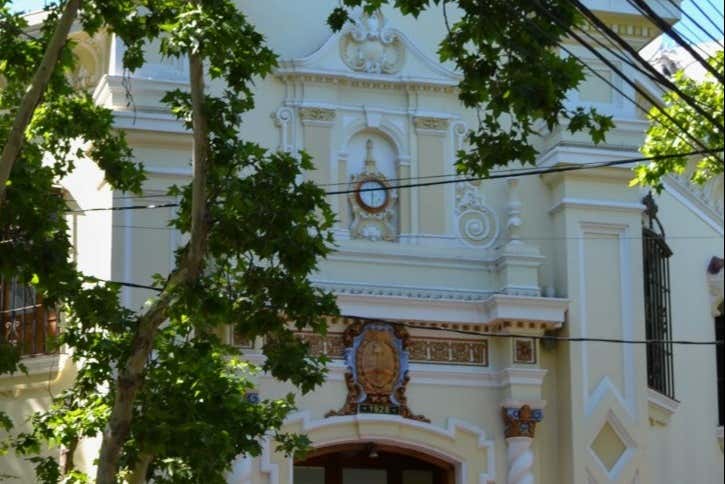 Fachada de una iglesia que veremos en San Rafael