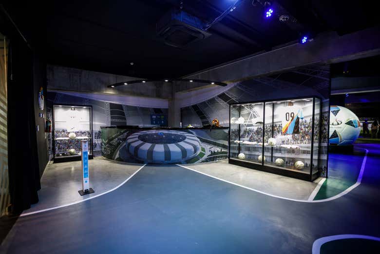 Una de las salas del museo del Estadio Único