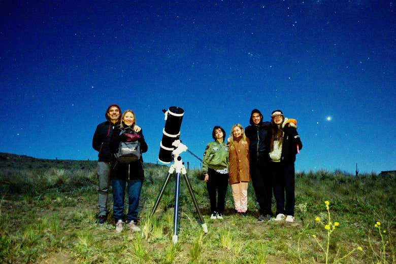 Disfrutando de la observación de estrellas