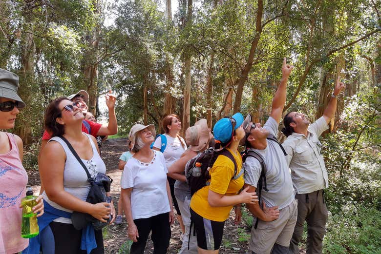 Admirando el entorno de la laguna de los Padres