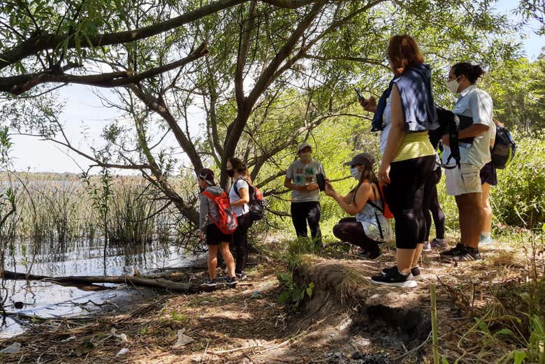 Recorriendo las orillas de la laguna de los Padres