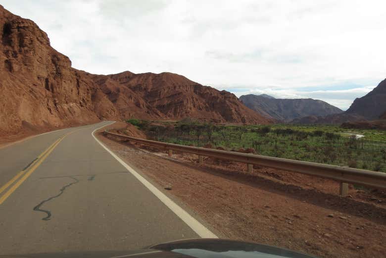 Llegando a la Quebrada de Cafayate