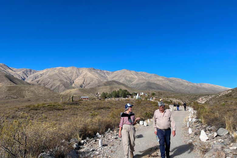 Las cumbres calchaquíes donde está emplazado el observatorio