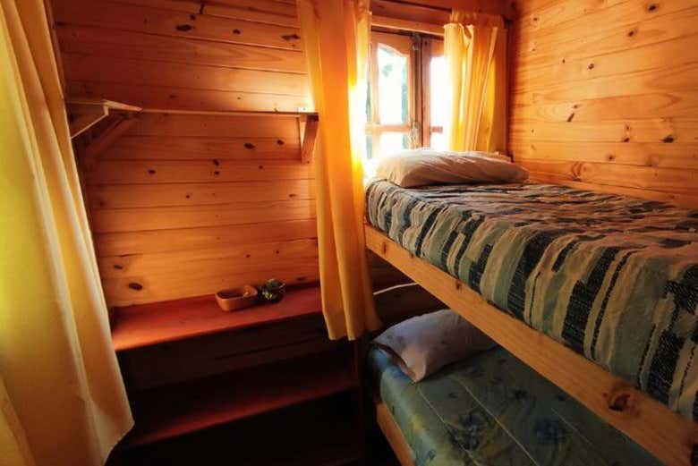 Dormiréis en una cabaña junto al observatorio