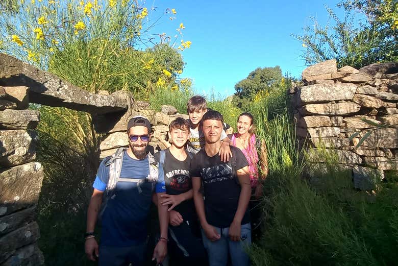 Desfrutando da subida do cerro