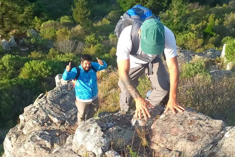Caminhando até o topo do cerro