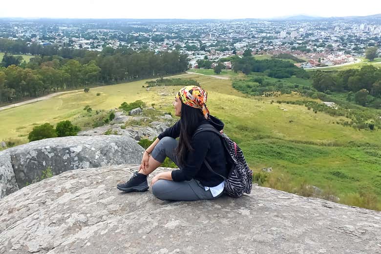 Contemplando Tandil desde el cerro de La Movediza