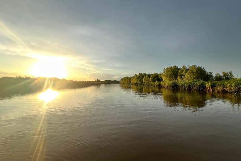 Tramonto nel Delta del Tigre