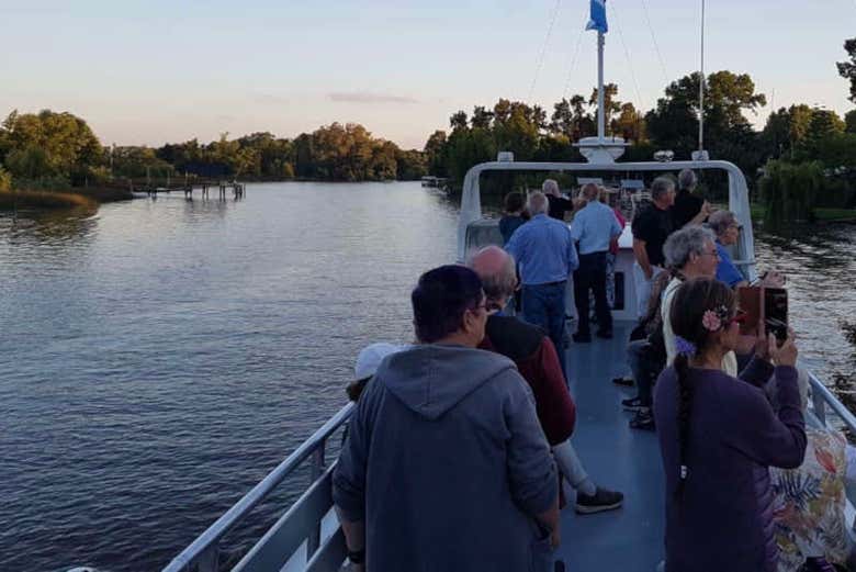 The boat trip on the River Plate