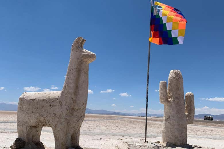 Esculturas de sal en el corazón del salar