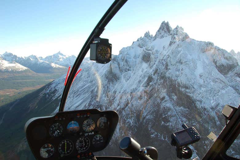 Vuelo en helicóptero por Ushuaia