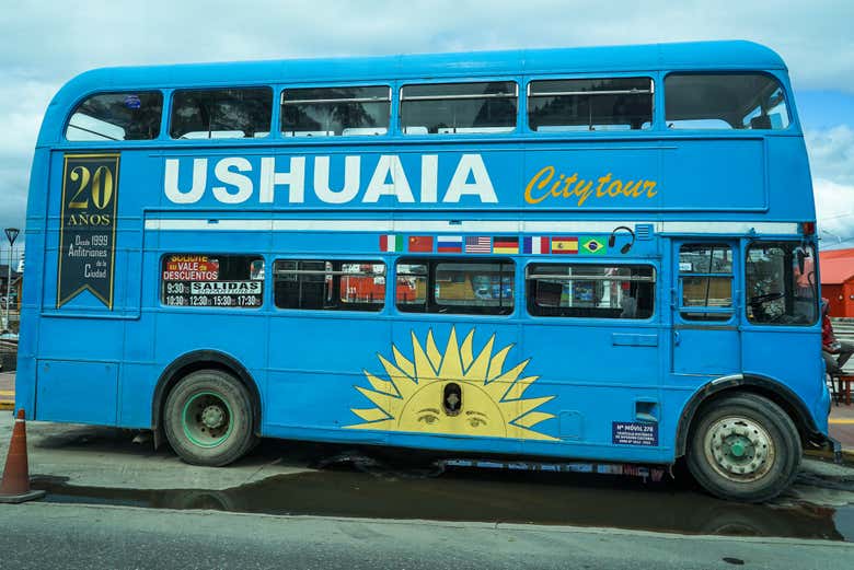 Autobus turistico a due piani di Ushuaia