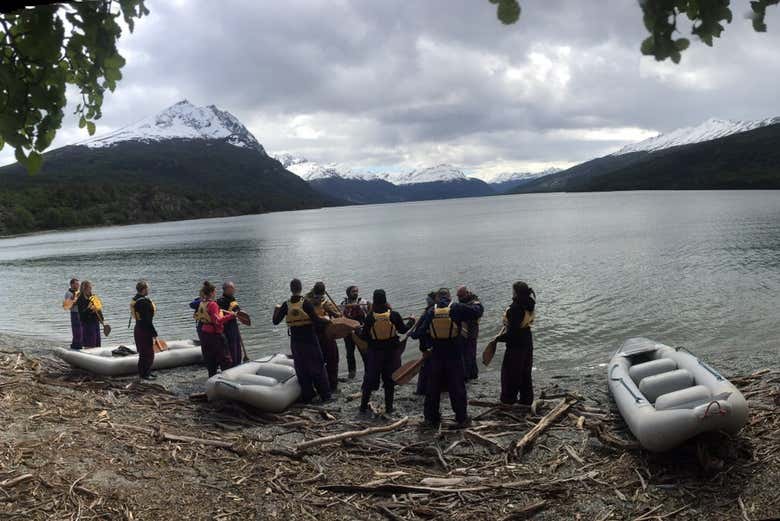 Canoeing in Tierra del Fuego