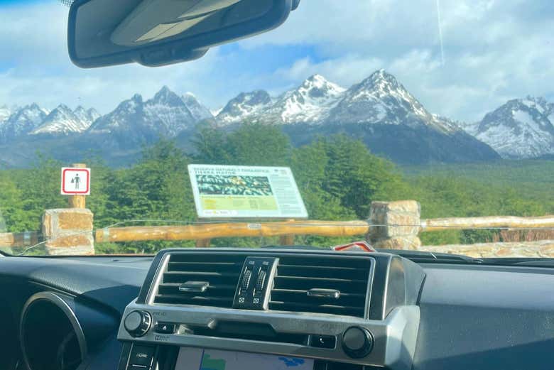 Las vistas desde el vehículo 4x4