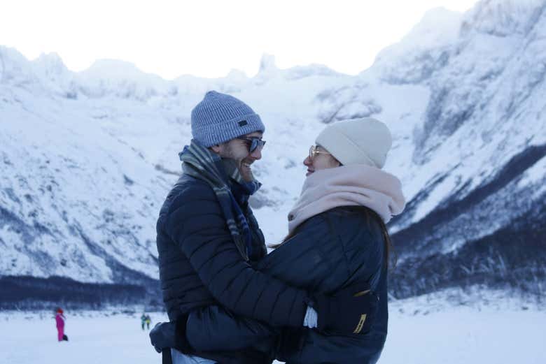 ¡Momento foto en Laguna Esmeralda!