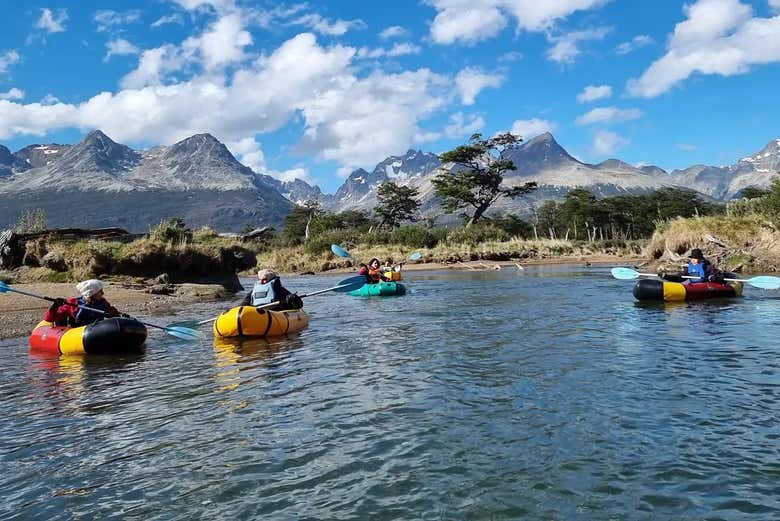 Packrafting in the Olivia River