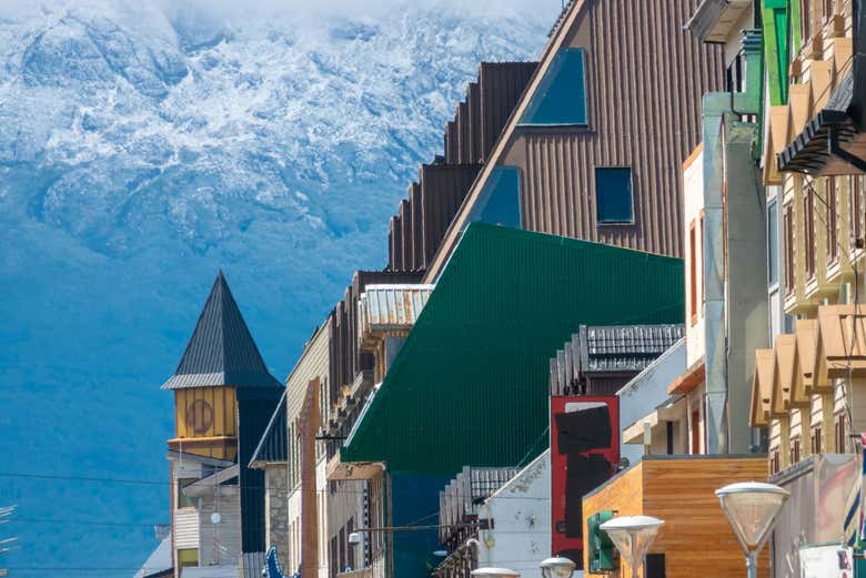 Típicos edificios en Ushuaia 