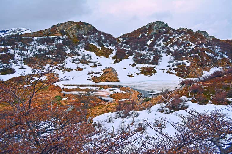La Laguna Gemela enneigée