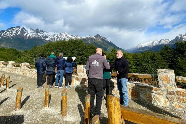 Disfrutando de la panorámica en una de las paradas