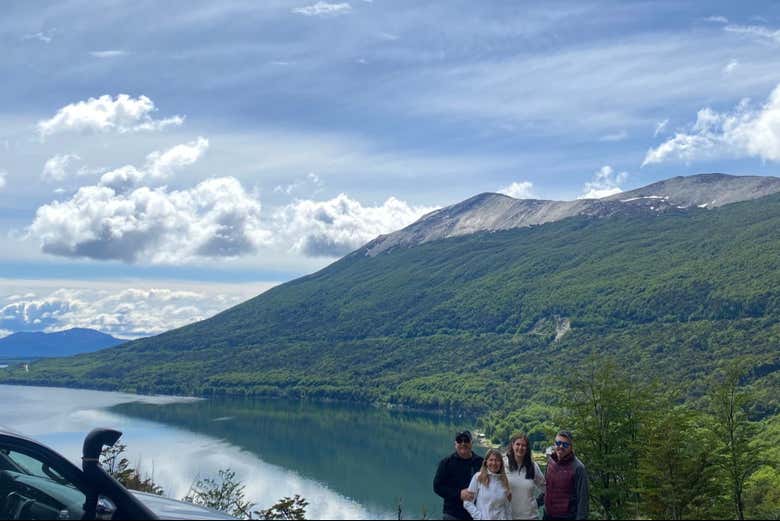 Disfrutando de la excursión por la Tierra del Fuego
