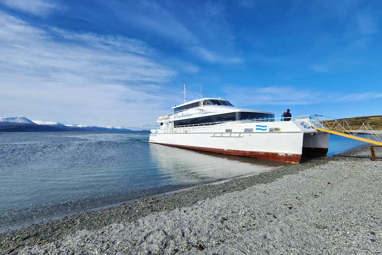 Barco durante a atividade
