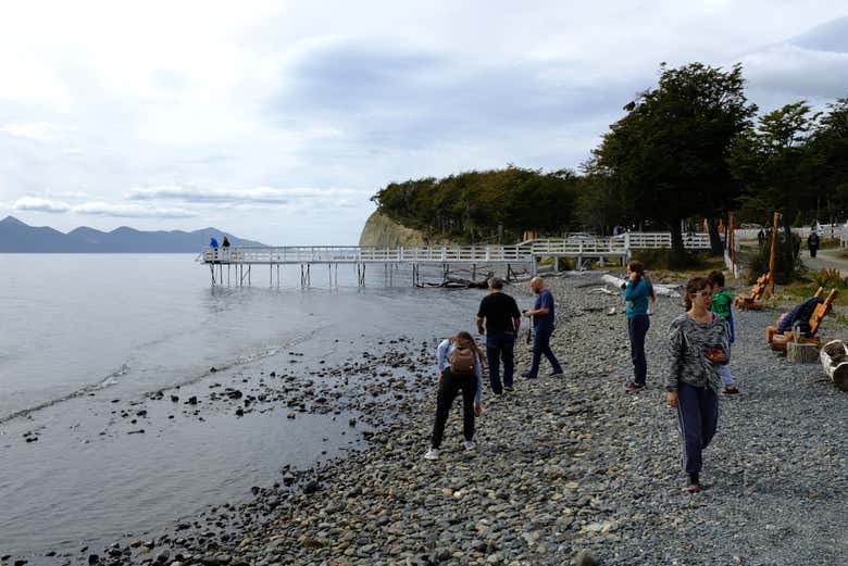 Paseando junto al lago