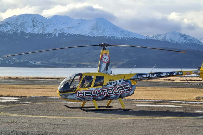 O helicóptero em que viajaremos