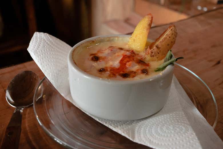 A traditional meal in the Beagle Channel