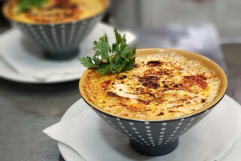 Uno de los platos que podremos degustar durante la comida