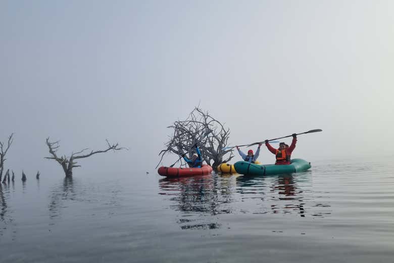Preparados para praticar packrafting!